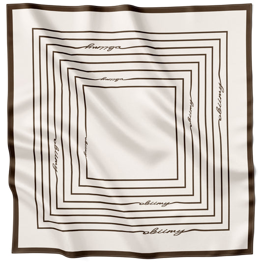 Silk pocket square "From scratch" 17"x17"