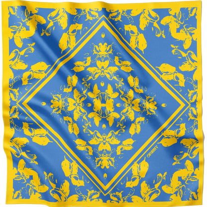 Silk pocket square "Freedom" 17"x17"