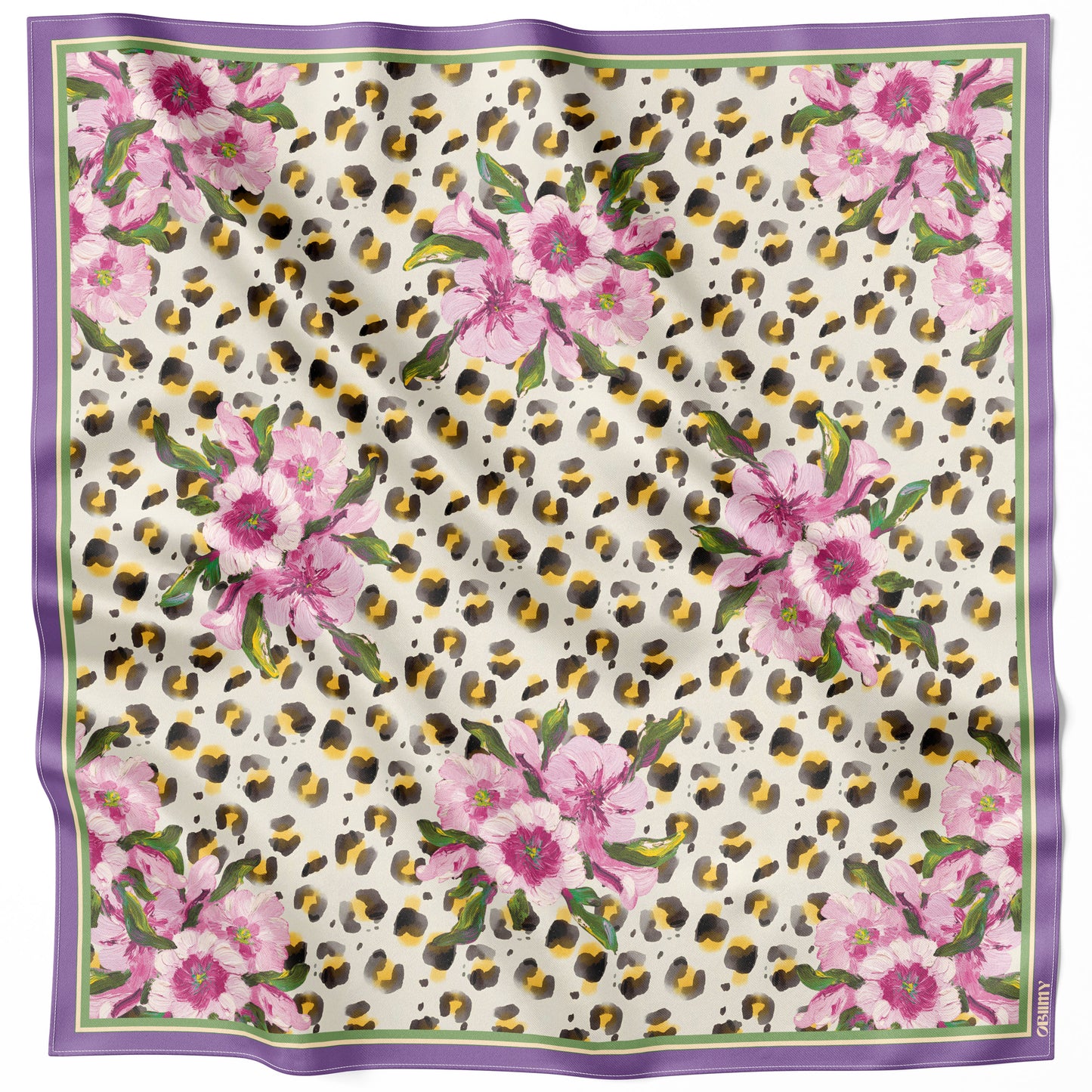 Silk pocket square "Inspiration" 17"x17"