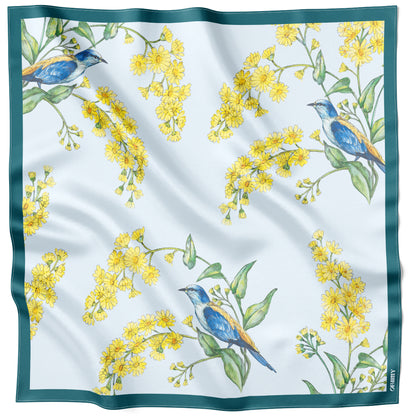 Silk scarf "Exaltation" 26"x26"