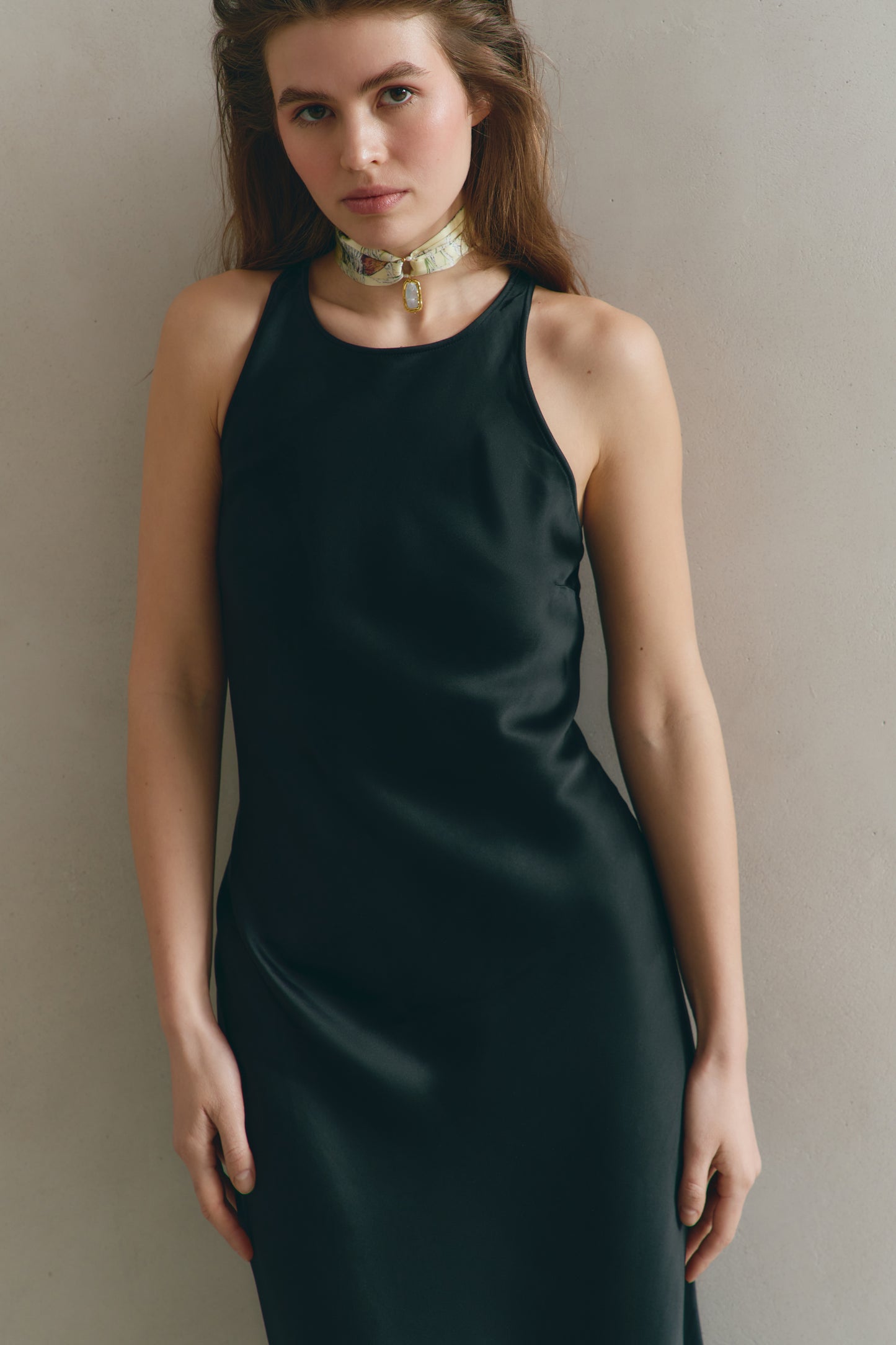 Silk twill "Silence of the heart" 33"x2"