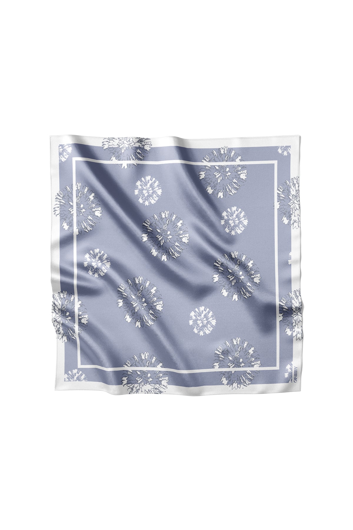 Premium silk scarf “Admiration” 26"x26" (double-sided print)