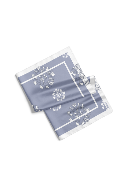Premium silk scarf “Admiration” 26"x26" (double-sided print)