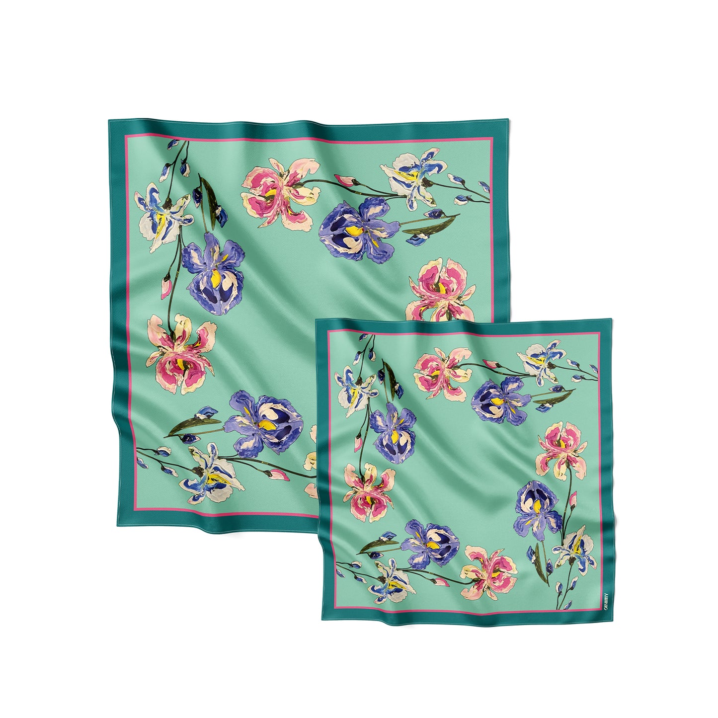 Premium silk scarf "The Awakening" 26"x26"