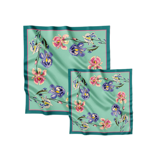 Premium silk scarf "The Awakening" 26"x26"