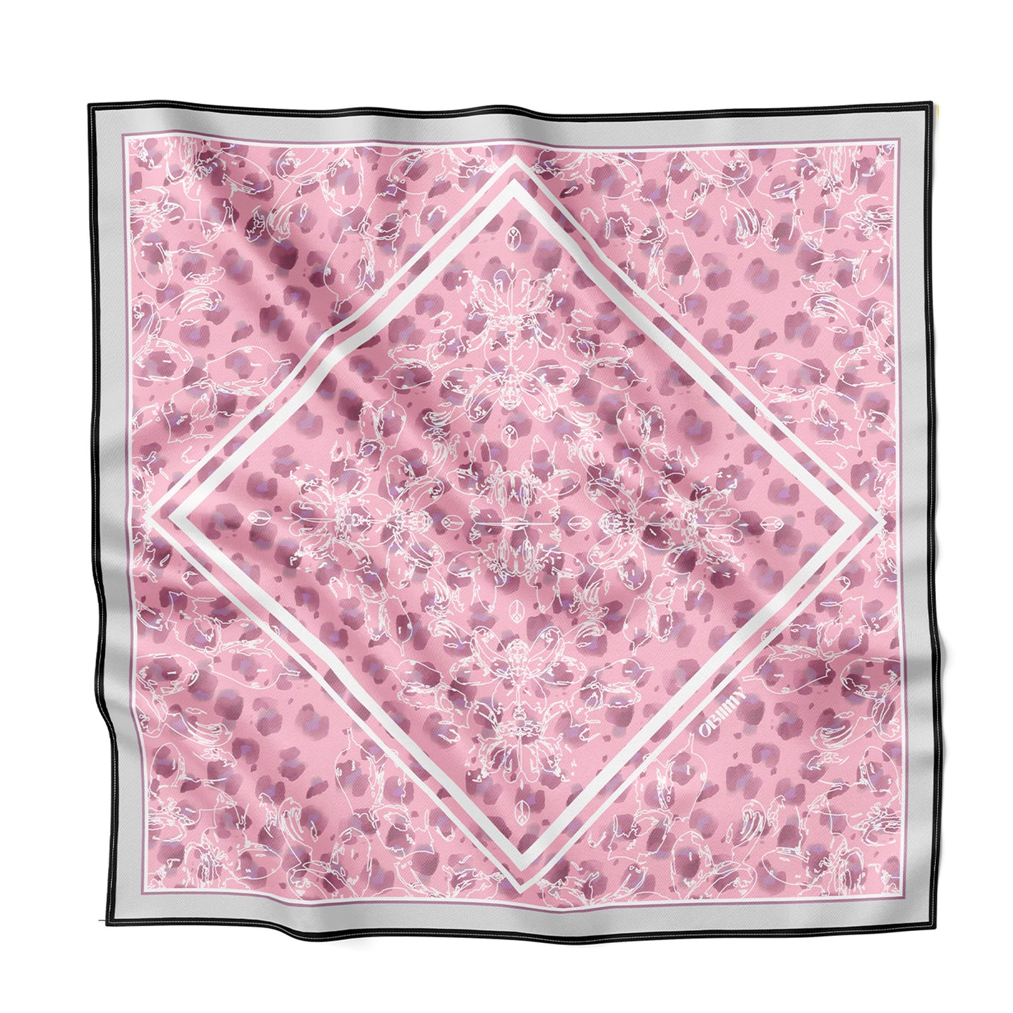 Premium silk scarf "Recovery" 26"x26"