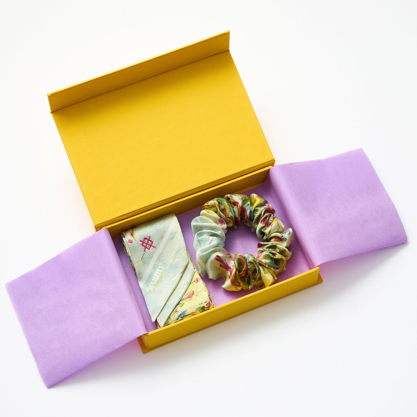 Twill and scrunchie "Summer Field"
