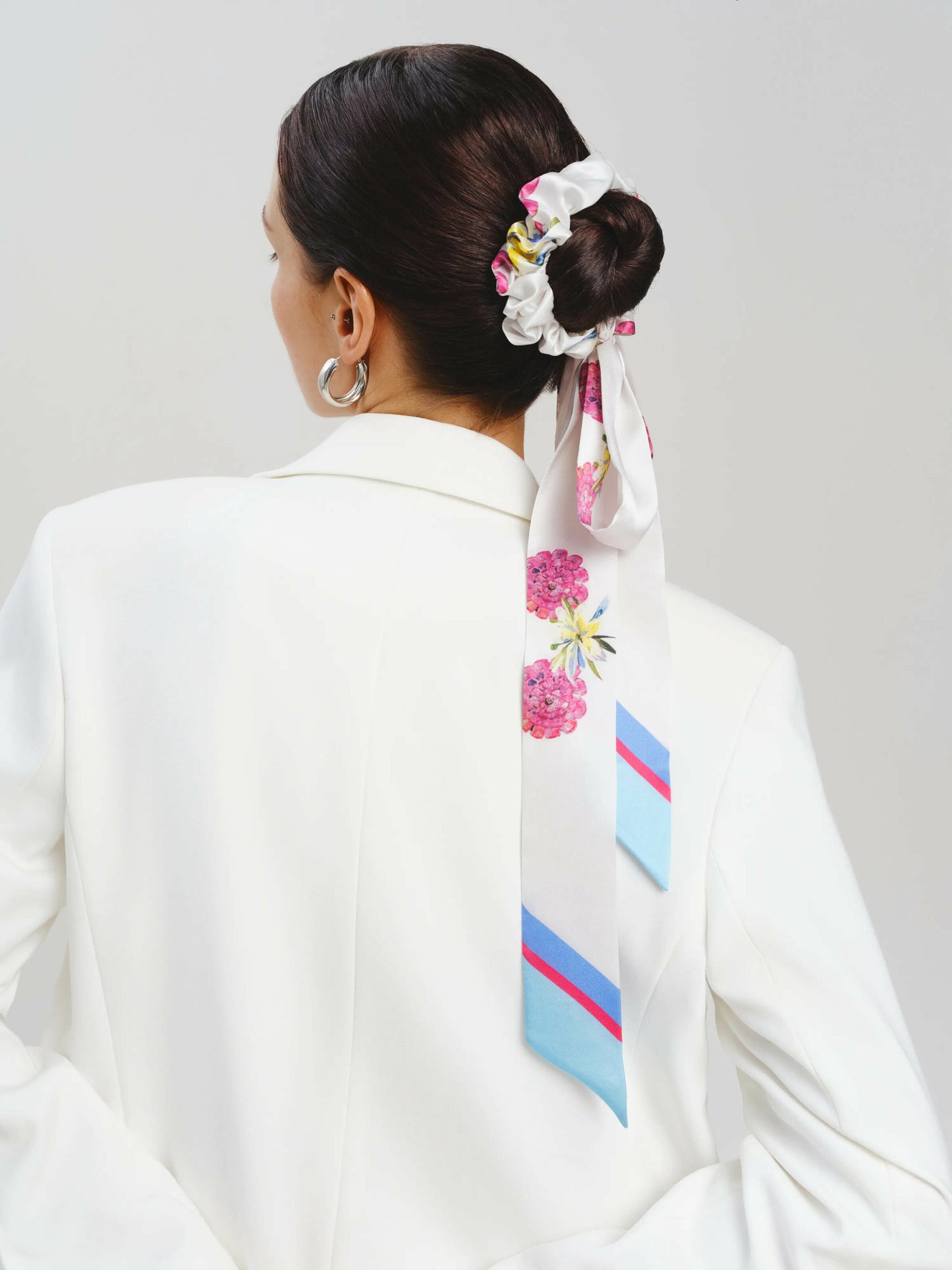 Twill and scrunchie "Summer wreath"