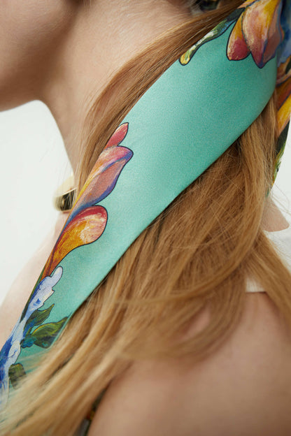 Silk twill "Juicy Memories" 33"x2"