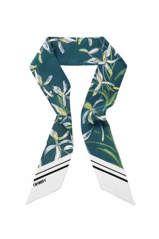 Silk twill "Melody of two" 33"x2"