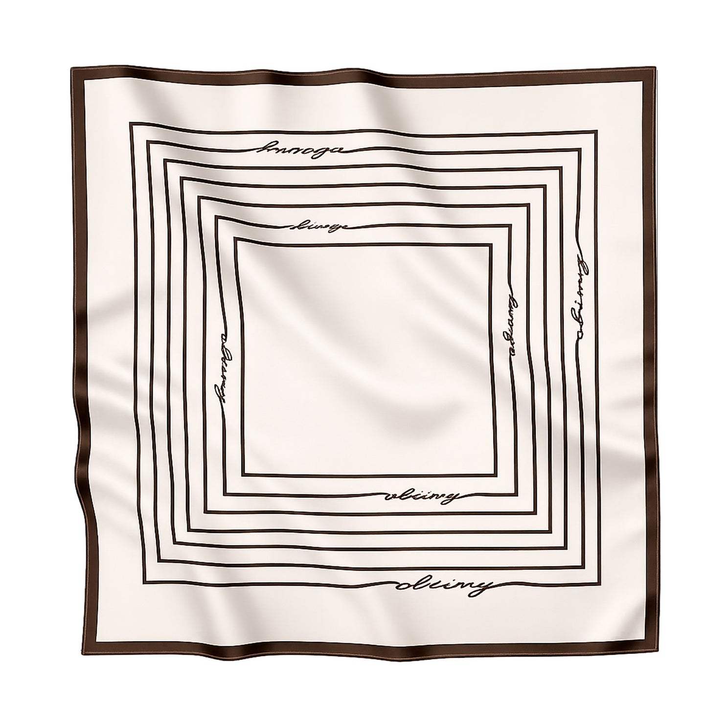 Premium silk scarf "From scratch" 26"x26"