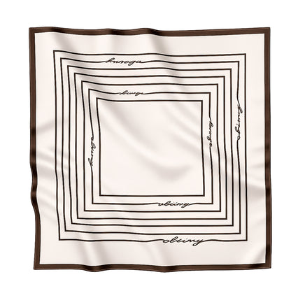 Premium silk scarf "From scratch" 26"x26"