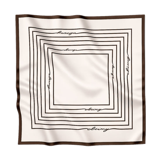 Premium silk scarf "From scratch" 26"x26"